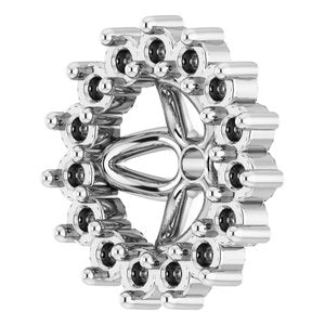 Sterling Silver 4.5 mm ID Earring Jacket Mounting – image 4