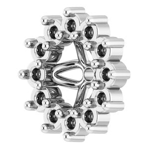 Platinum 3.5 mm ID Earring Jacket Mounting – image 4