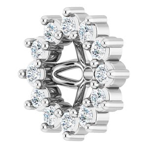 Sterling Silver 3.5 mm ID Earring Jacket Mounting – image 3