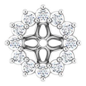 Platinum 3.5 mm ID Earring Jacket Mounting