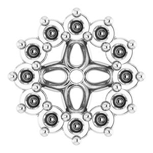 Sterling Silver 3.5 mm ID Earring Jacket Mounting – image 2