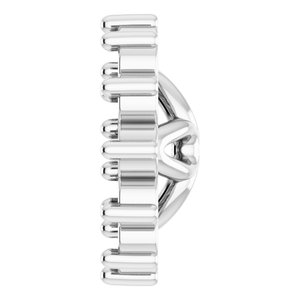 Sterling Silver 3.5 mm ID Earring Jacket Mounting – image 6