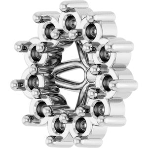 Platinum 3 mm ID Earring Jacket Mounting – image 4