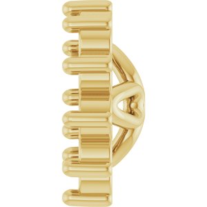 14K Yellow Gold 3 mm ID Earring Jacket Mounting – image 6