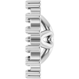 Platinum 4 mm ID Earring Jacket Mounting – image 6