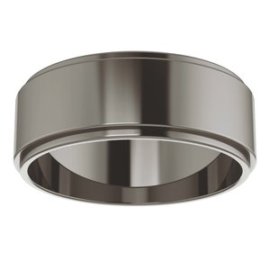 Titanium 7 mm Stepped-Edge Flat Band Size 8