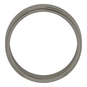 Titanium 7 mm Stepped-Edge Flat Band Size 7