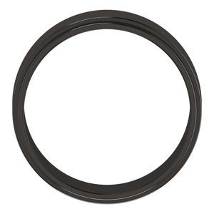 Zirconium 7 mm Stepped-Edge Flat Band Size 12