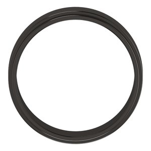 Zirconium 6 mm Stepped-Edge Flat Band Size 7