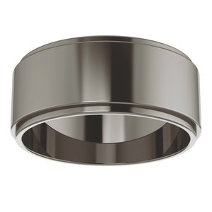 Titanium 8 mm Stepped-Edge Flat Band Size 12
