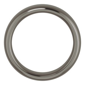 Titanium 6 mm Comfort-Fit Half Round Band Size 7