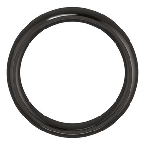 Zirconium 6 mm Comfort-Fit Half Round Band Size 12.5