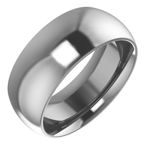 Cobalt 8 mm Comfort-Fit Half Round Band Size 7