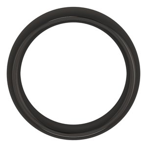 Zirconium 8 mm Comfort-Fit Half Round Band Size 9