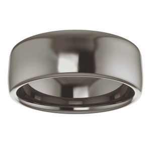 Titanium 7 mm Comfort-Fit Standard Weight European-Style Band Size 9