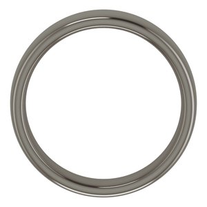 Titanium 6 mm Comfort-Fit Standard Weight European-Style Band Size 8