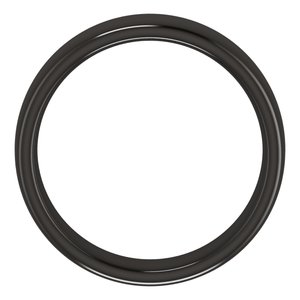 Zirconium 6 mm Comfort-Fit Standard Weight European-Style Band Size 11