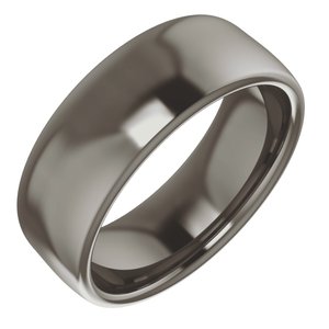 Titanium 7 mm Comfort-Fit Standard Weight European-Style Band Size 10.5