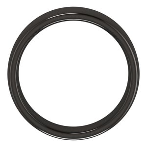 Zirconium 7 mm Comfort-Fit Standard Weight European-Style Band Size 8.5