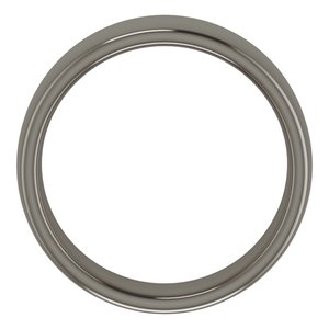 Titanium 7 mm Comfort-Fit Standard Weight European-Style Band Size 12.5
