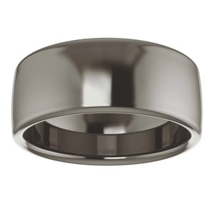 Titanium 8 mm Comfort-Fit Standard Weight European-Style Band Size 12