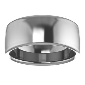 Cobalt 8 mm Comfort-Fit Standard Weight European-Style Band Size 12.5