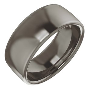 Titanium 8 mm Comfort-Fit Standard Weight European-Style Band Size 8