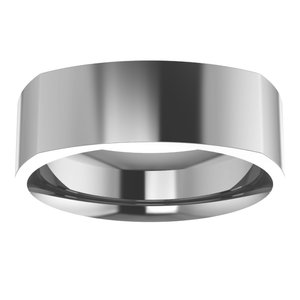 Cobalt 6 mm Comfort-Fit Square Band Size 7