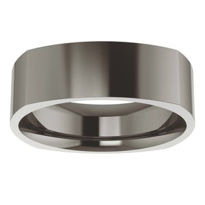 Titanium 6 mm Comfort-Fit Square Band Size 9
