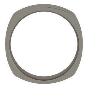 Titanium 6 mm Comfort-Fit Square Band Size 11.5