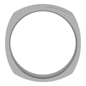 Cobalt 6 mm Comfort-Fit Square Band Size 8