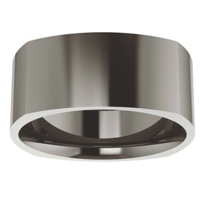 Titanium 8 mm Comfort-Fit Square Band Size 8.5