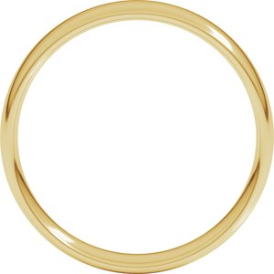 18K Yellow 5 mm Lightweight Comfort-Fit European-Style Band Size 19.5