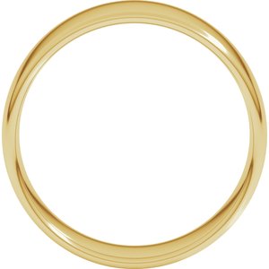 14K Yellow 8 mm Lightweight Comfort-Fit European-Style Band Size 19.5