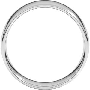 Sterling Silver 8 mm Lightweight Comfort-Fit European-Style Band Size 4.5