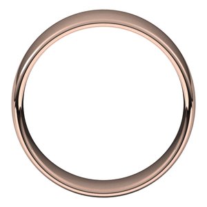 14K Rose 9 mm Lightweight Comfort-Fit European-Style Band Size 4