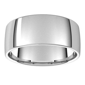 Sterling Silver 9 mm Lightweight Comfort-Fit European-Style Band Size 15