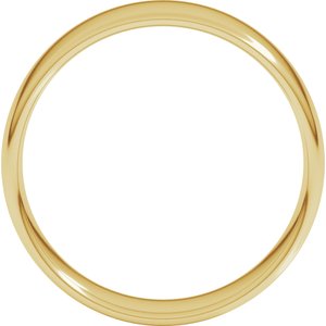 10K Yellow 7 mm Lightweight Comfort-Fit European-Style Band Size 5.5
