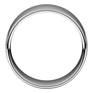 Sterling Silver 10 mm Lightweight Comfort-Fit European-Style Band Size 20