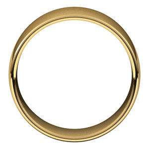 18K Yellow 10 mm Lightweight Comfort-Fit European-Style Band Size 14