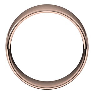 10K Rose 10 mm Lightweight Comfort-Fit European-Style Band Size 20