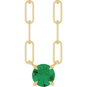 Solitaire Claw-Prong Necklace