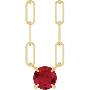 Solitaire Claw-Prong Necklace