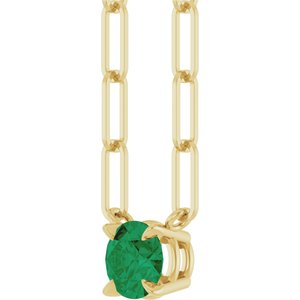 Solitaire Claw-Prong Necklace