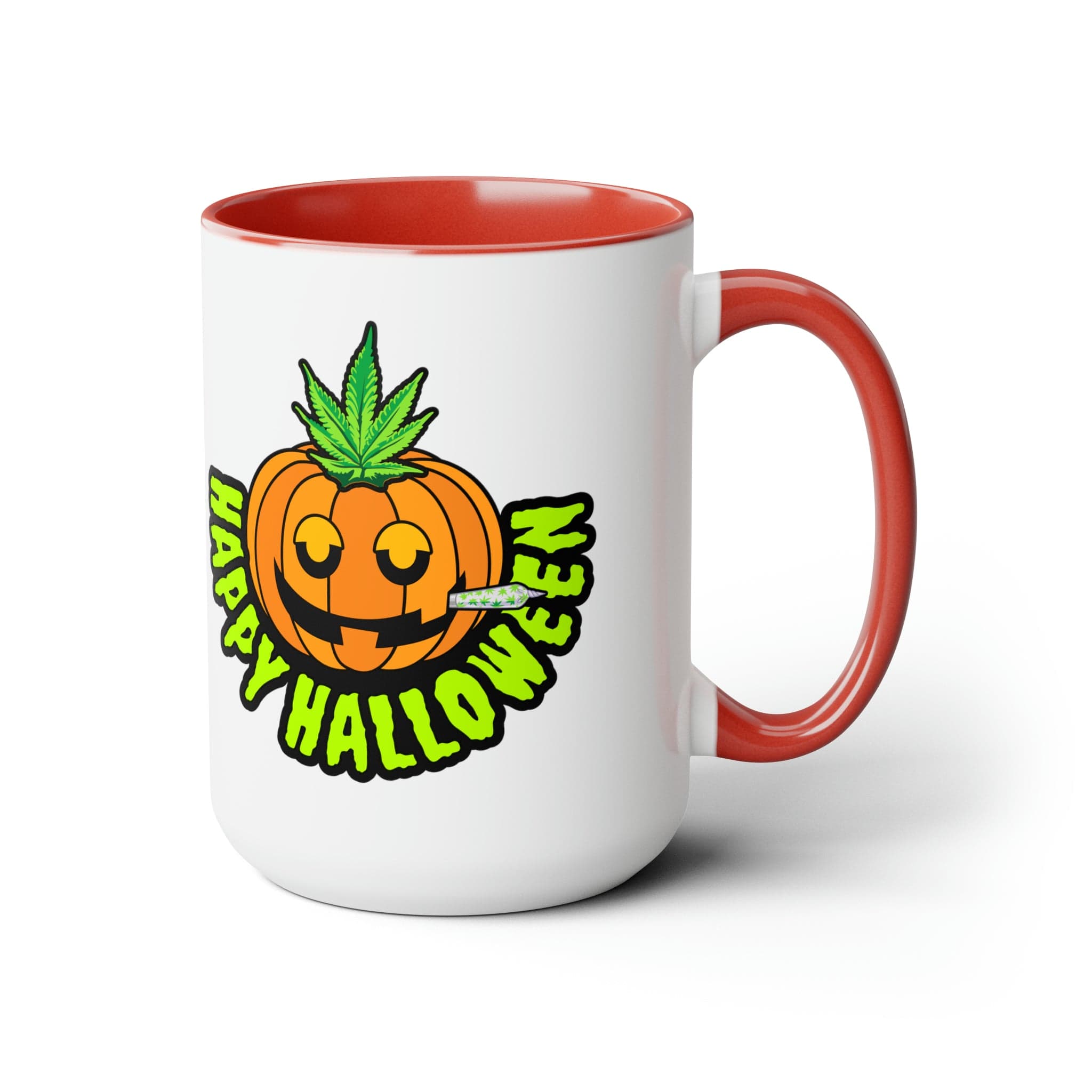 Happy Halloween Pumpkin Stoner 15oz Coffee Mug