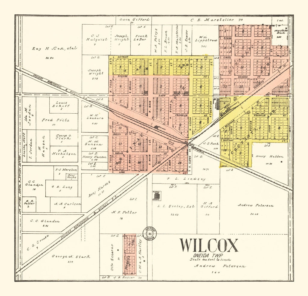 Vintage Map of Towns of Bolton and Andover, Connecticut 1869