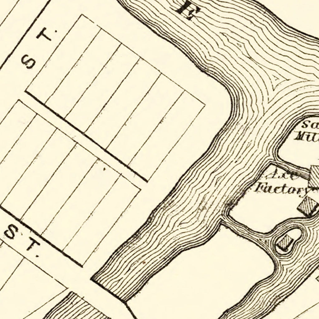 Vintage Map of Milesburg, Pennsylvania 1874