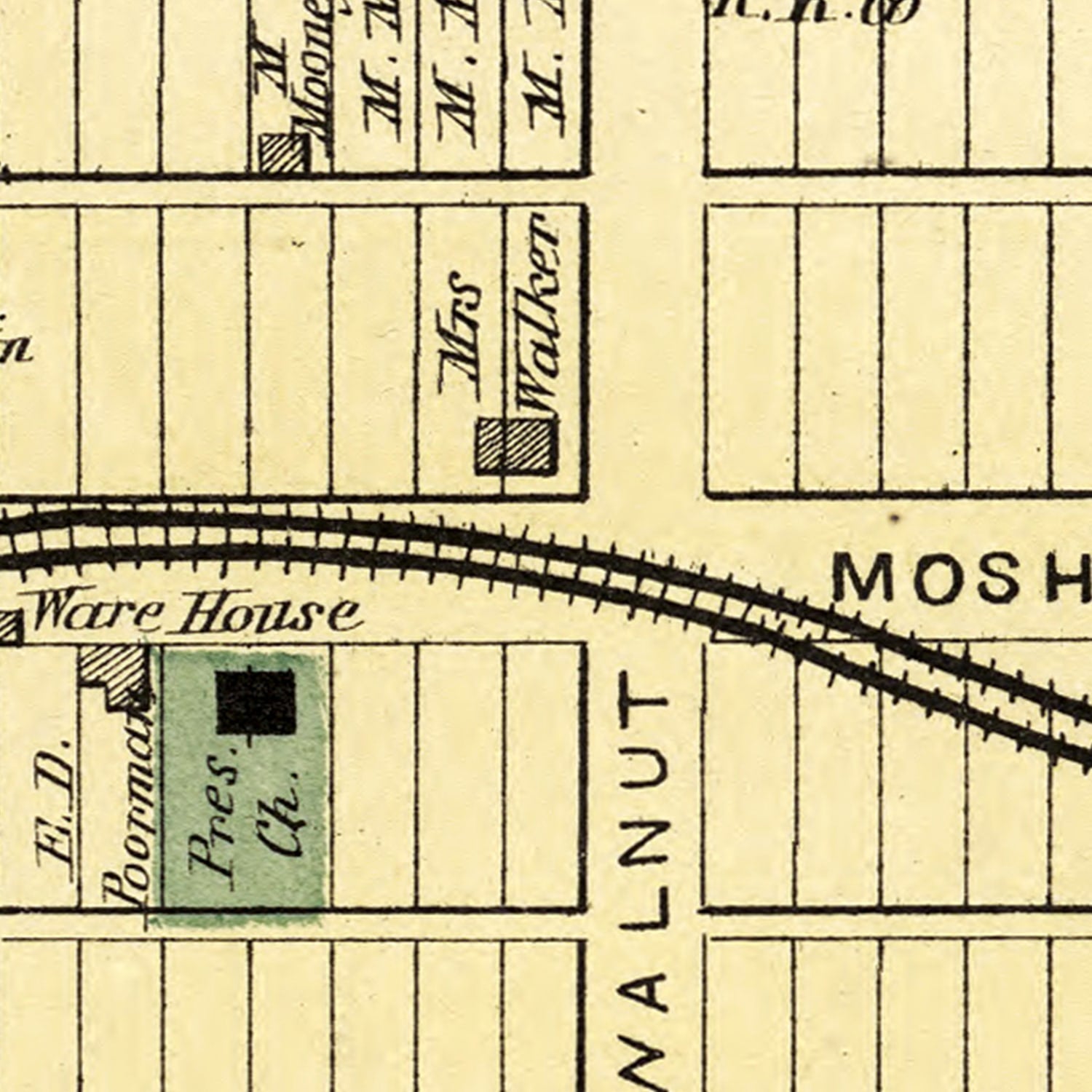 Vintage Map of Snow Shoe, Pennsylvania 1874