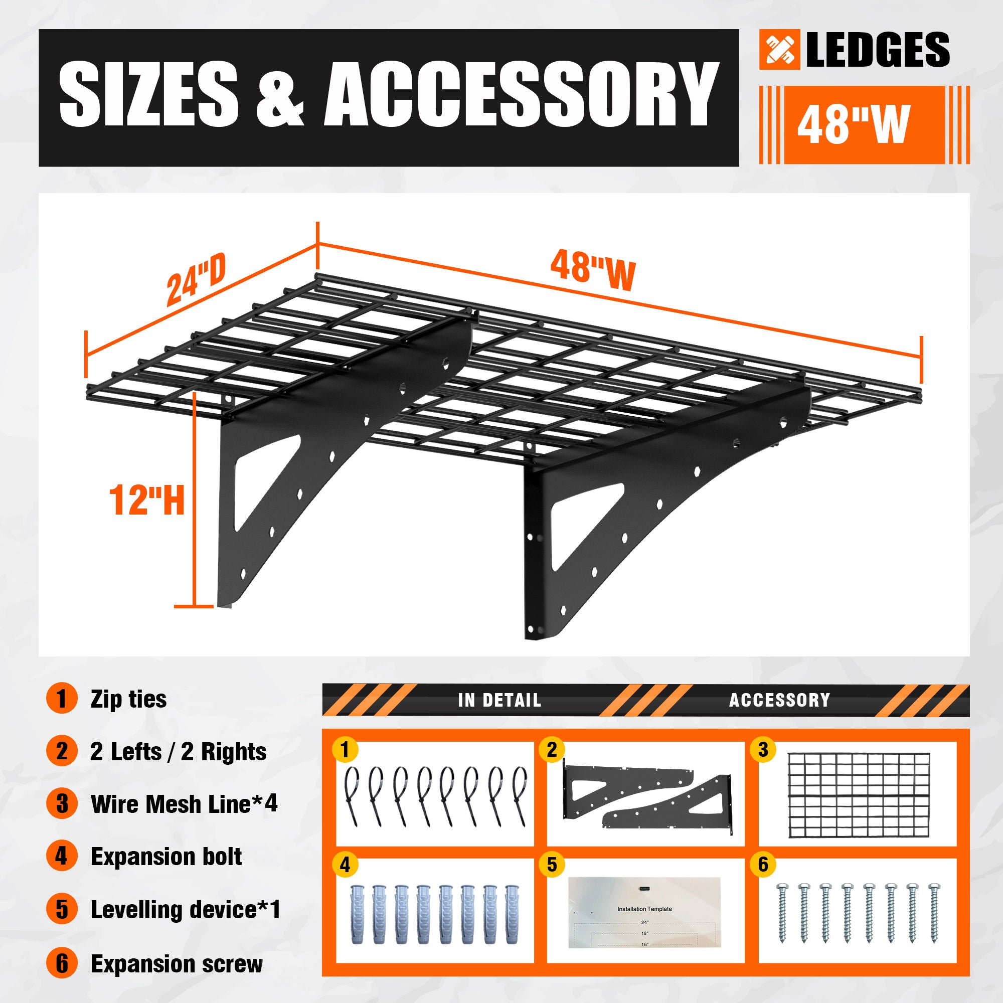 Wall Mounted Shelf For Garage