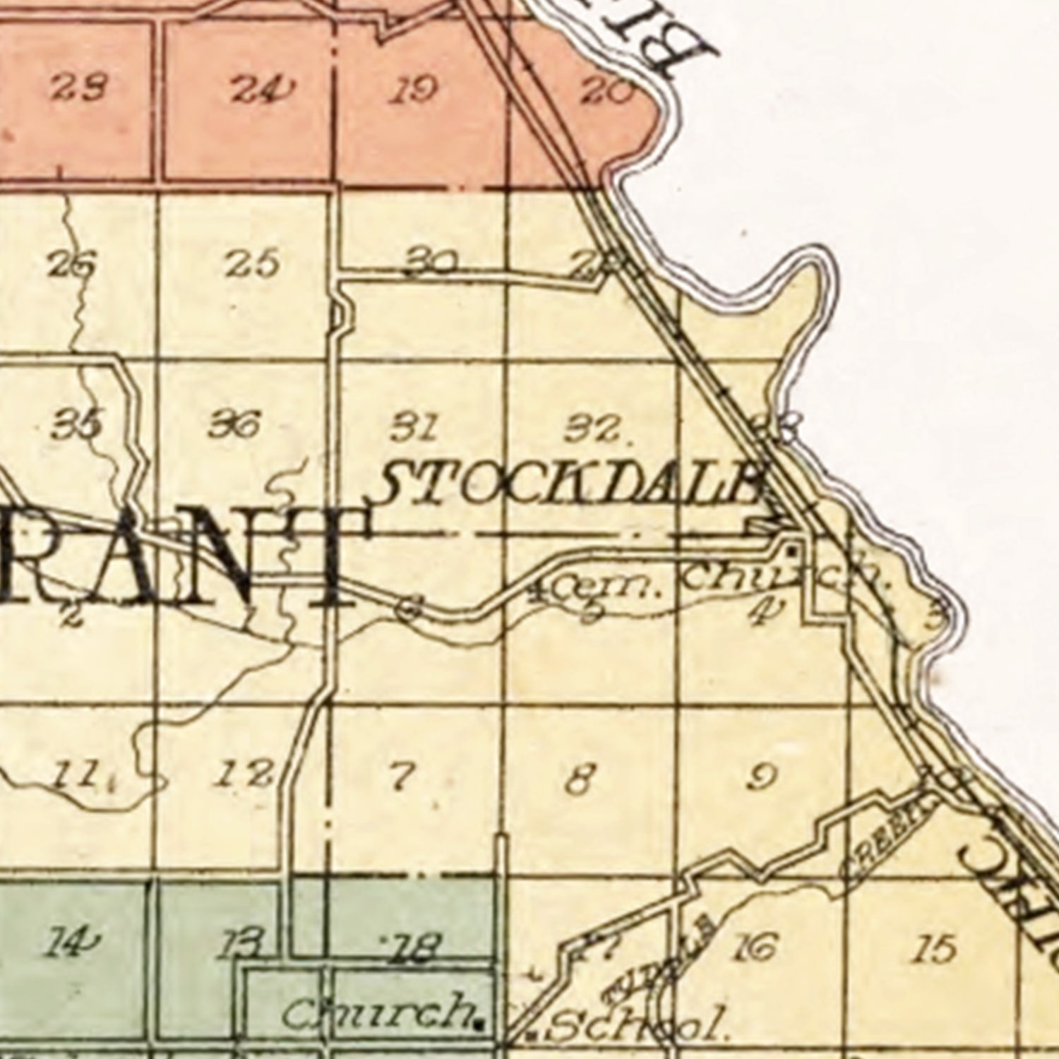 Vintage Map of Croghan, New York 1875